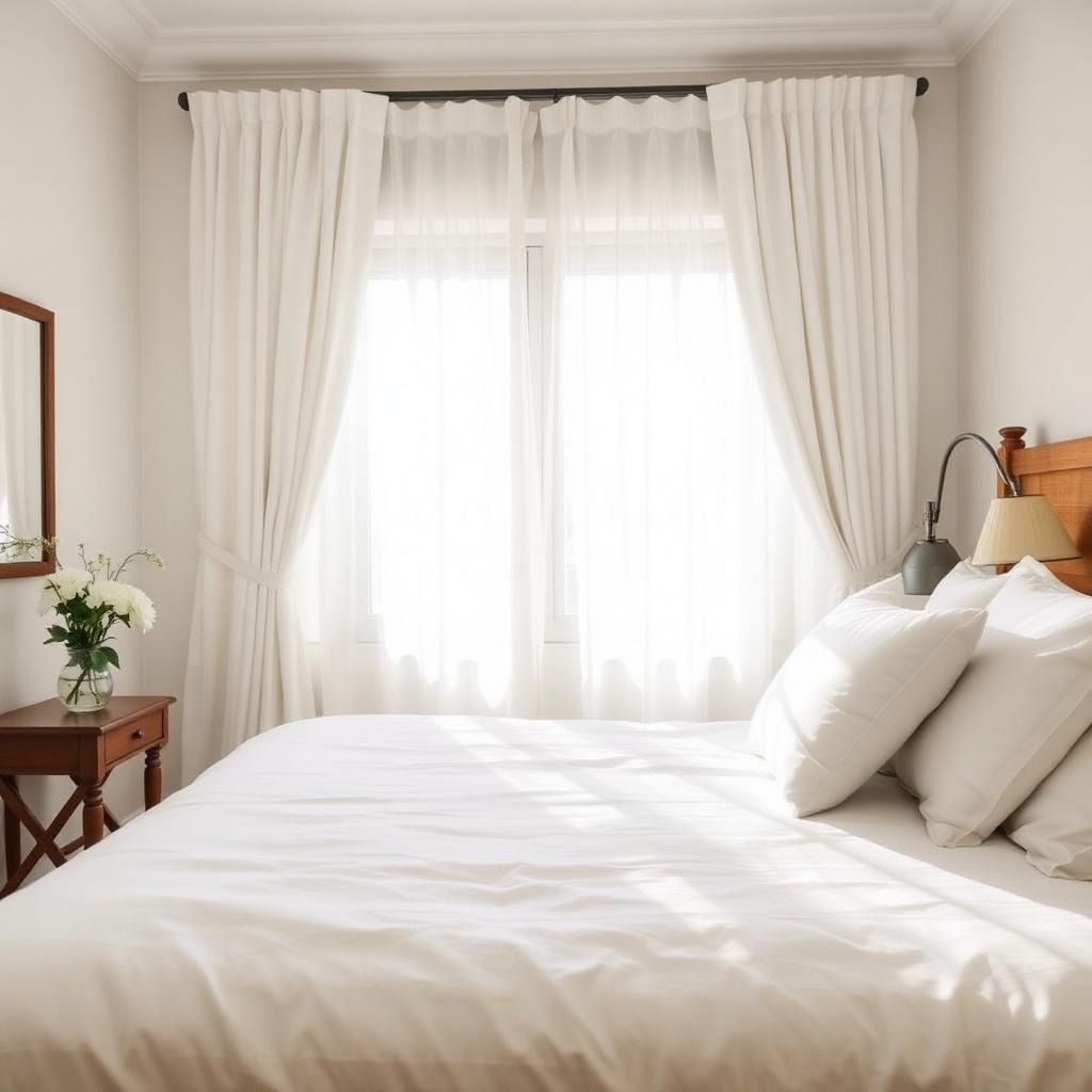 Cosy, freshly made bedroom